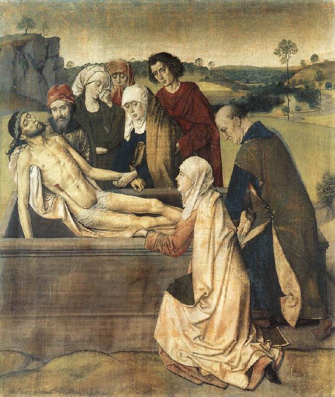 Dieric Bouts The Entombment Sweden oil painting art